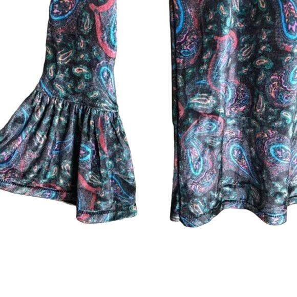 NWT - Free People WE THE FREE Velvet Paisley L'Amour bell sleeve top Size: XS - Picture 6 of 6